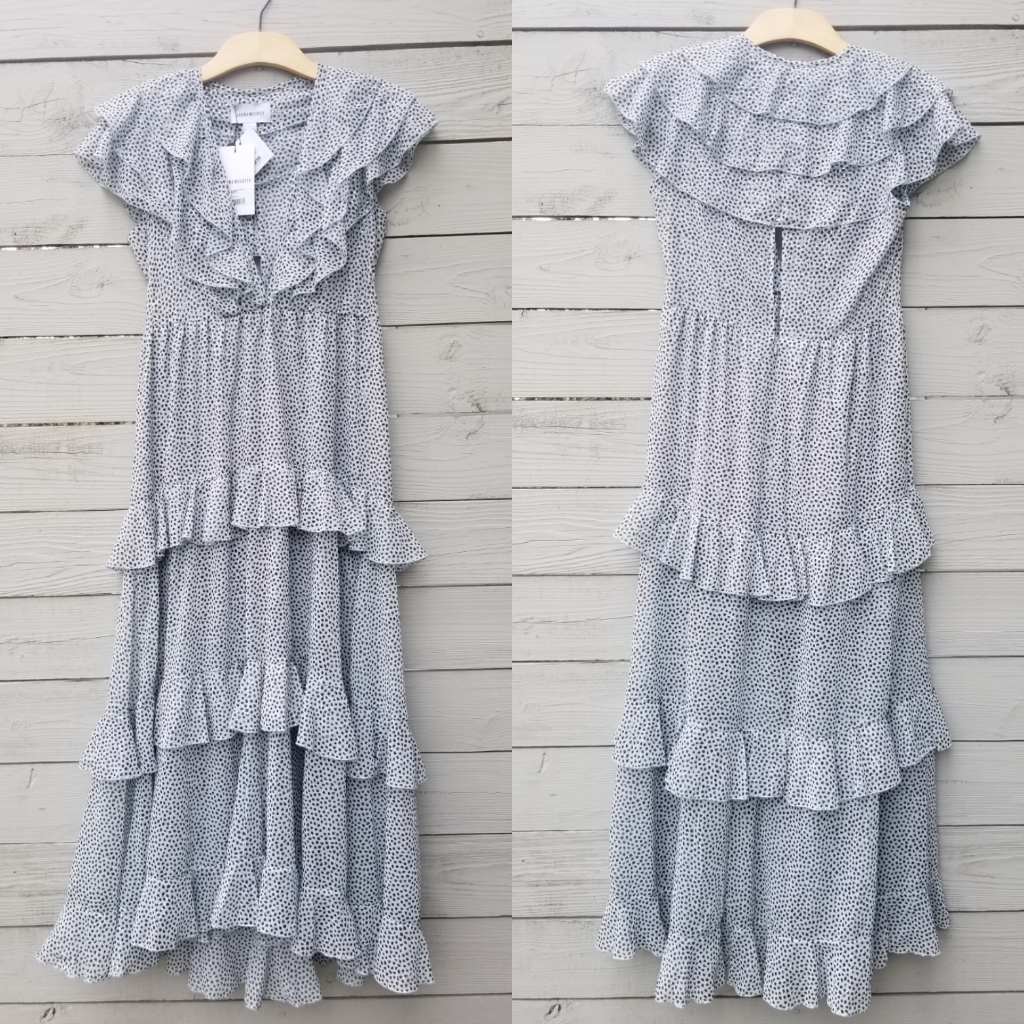 New Sabina Musayev Zoya Metallic Dress Dotted Mint — image 2 of 5